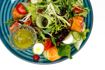 fresh vegetable salad with tomatoes