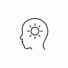 head light idea icon sign vector