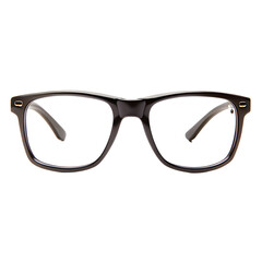 Fototapeta premium Black eyeglasses isolated on transparent background