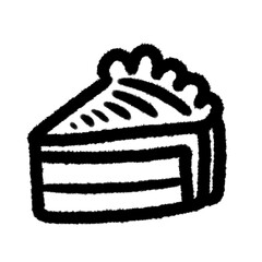 piece cake png outline, cute cartoon handdraw clipart kids doodle element hand drawn doodle, handwriting clipart, kawaii kids drawing, funny character, childlike sketch, handwritten words,