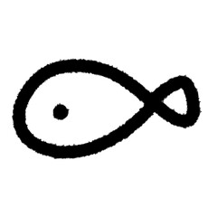 easy fish png outline, cute cartoon handdraw clipart kids doodle element hand drawn doodle, handwriting clipart, kawaii kids drawing, funny character, childlike sketch, handwritten words,