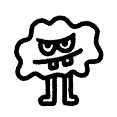 bacteria dangerous disease cartoon png outline, cute cartoon handdraw clipart kids doodle element hand drawn doodle, handwriting clipart, kawaii kids drawing, funny character, childlike sketch, handwr