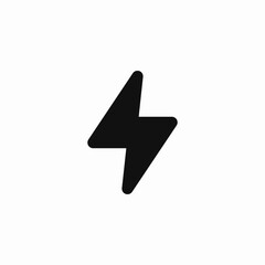 lightning bolt sign icon sign vector