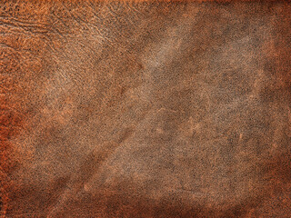 Genuine leather texture background. Old brown cowhide background texture dark brown leather. Design element.