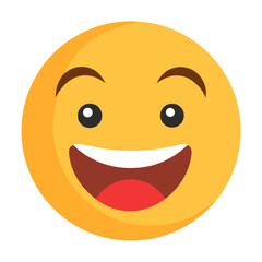 smiley face on white background