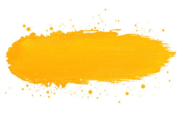 Orange Brushstroke: A vivid brushstroke of bright orange creates a textured and dynamic splash, with visible traces of the artist's touch. 