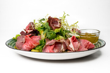 raw meat with vegetables