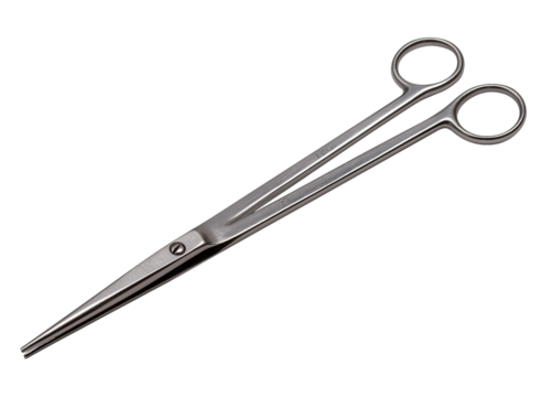 Surgical Scissors with isolated on a transparent background