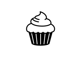 Sweet cupcake with fluffy frosting, a simple and delightful treat for celebrations and everyday joy.
