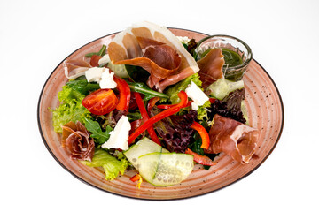 salad with chicken and vegetables