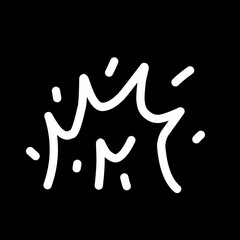 black and white paint splashes on black