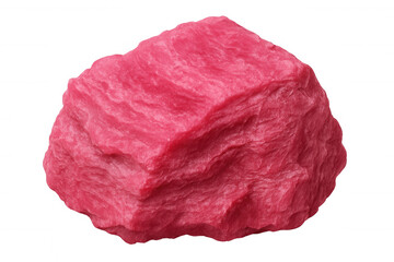 Obraz premium Pink textured rock suspended against transparent backdrop, enhancing visual design compositions