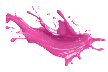 pink paint splash