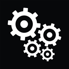 Teamwork Gears Connection Symbol