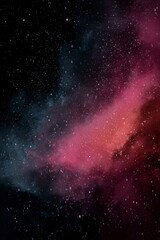 Cosmic Exploration of Nebula with Starry Background