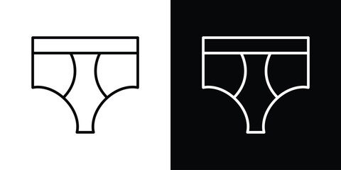 Underpants icons. vector symbol illustrations.