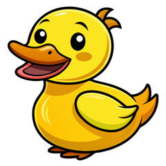 bright yellow duck