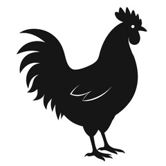 silhouette of chicken 