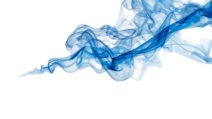 Fototapeta premium Abstract Swirls: Capture the ethereal beauty of abstract blue smoke elegantly swirling, offering a visual representation of fluidity, change, and creativity.