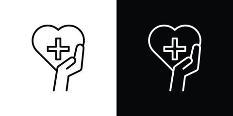 Medical support icons. vector symbol illustrations.