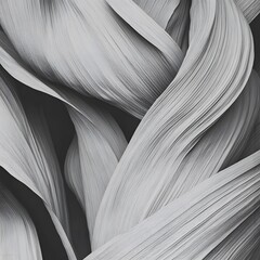 Abstract Monochrome Swirling Leaf Texture Background