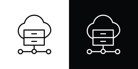 Hosting icons. vector symbol illustrations.