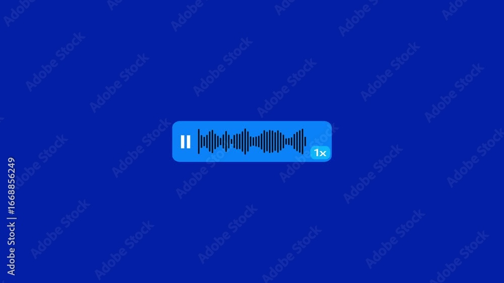Poster voice chat animation voice chat, audio calls, record voice message icon symbol on solid background.