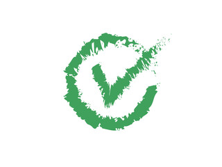 Stylized Green Check Mark Against a Dark Background Suggesting Approval or Completion, a Visual Representation.
