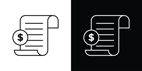 Billing icons. vector symbol illustrations.