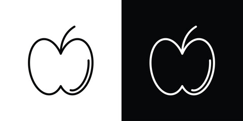 Apple icons. vector symbol illustrations.