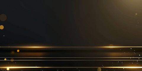 Golden Lines and Dots on Dark Background with Light