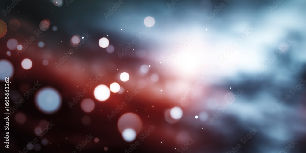 Poster abstract bokeh lights on dark background with soft gradient colors