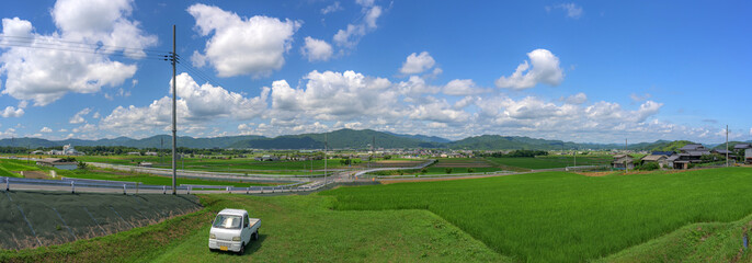 京都亀岡の田園風景