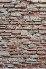 texture of old stonework, ancient wall of castle or fortress, close-up