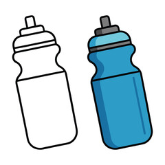 Sports water bottles with push-pull spout for fitness hydration