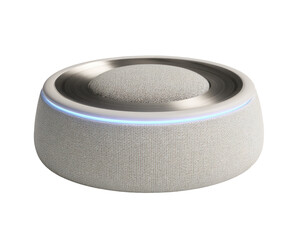 Light-ringed, beige, round speaker