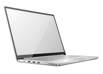 laptop isolated on white background