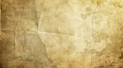 Nostalgic Textures: High-Quality Old Paper Style Background Material &ndash; Faded Beige and Sepia Tones, Delicate Paper Fibers Visible, Minor Tear Details, and Soft Creases That Mimic Centuries-Old Documen