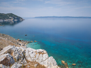 Skiathos Iskand around ruins of Byzantine Castle, Sporades, Thessaly, Greece