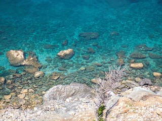 Skiathos Iskand around ruins of Byzantine Castle, Sporades, Thessaly, Greece