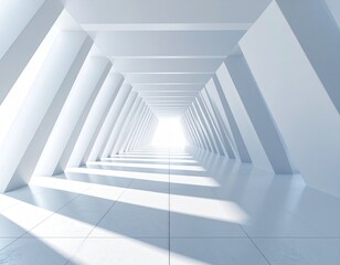 Naklejka premium Infinite 3D geometric pattern with soft shadows