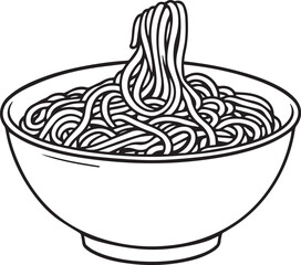 “The Bowl That Held Her Pause” (or) “Noodles in Mid-Thought”