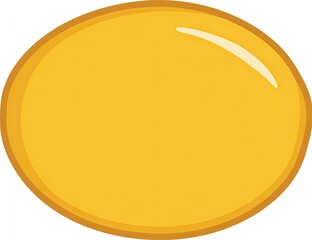 Round, golden, smooth orb