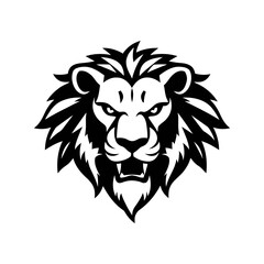 Lion head logo icon, lion face vector Illustration, on a isolated background