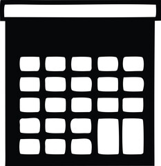 Digital calendar icon representation of date management and planning tool for scheduling and organization visuals