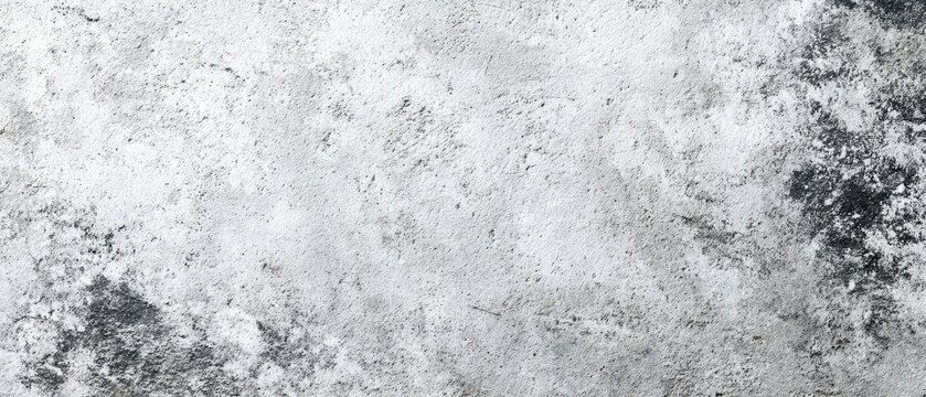 Monochromatic abstract texture; grayscale mottled surface with dark gray and black splotches against a lighter gray background, suggesting aged concrete or stone