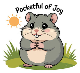Pocketful of Joy Cute Hamster Design Perfect for Pet Lovers and Gifts