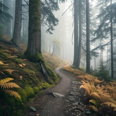 Obraz premium path in the forest