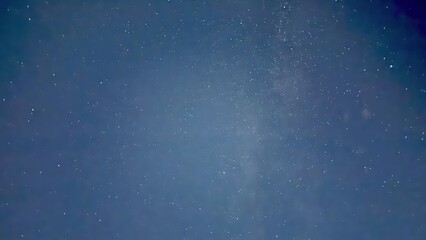 deep blue night sky with scattered starlight and faint milky way glow ideal for cosmic background or dreamy texture