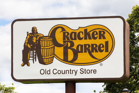 Naperville, IL, USA - August 25, 2025: Cracker Barrel is an American restaurant chain and gift shop with a southern theme that was founded in 1969.